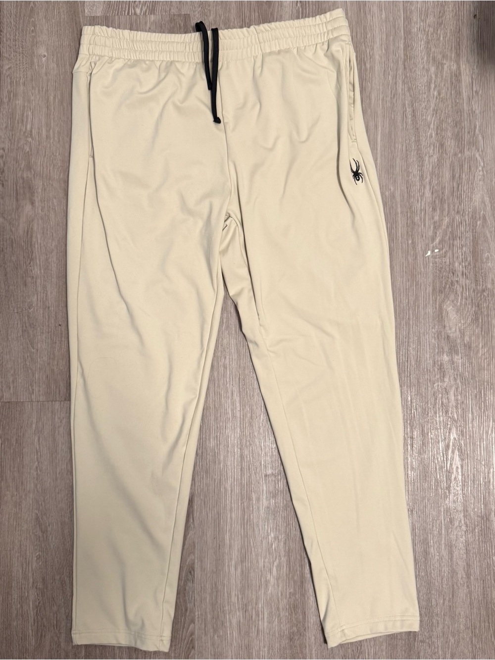 Spyder Cream Joggers with Black Drawcord
